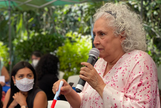 Con la autora Laura Esquivel